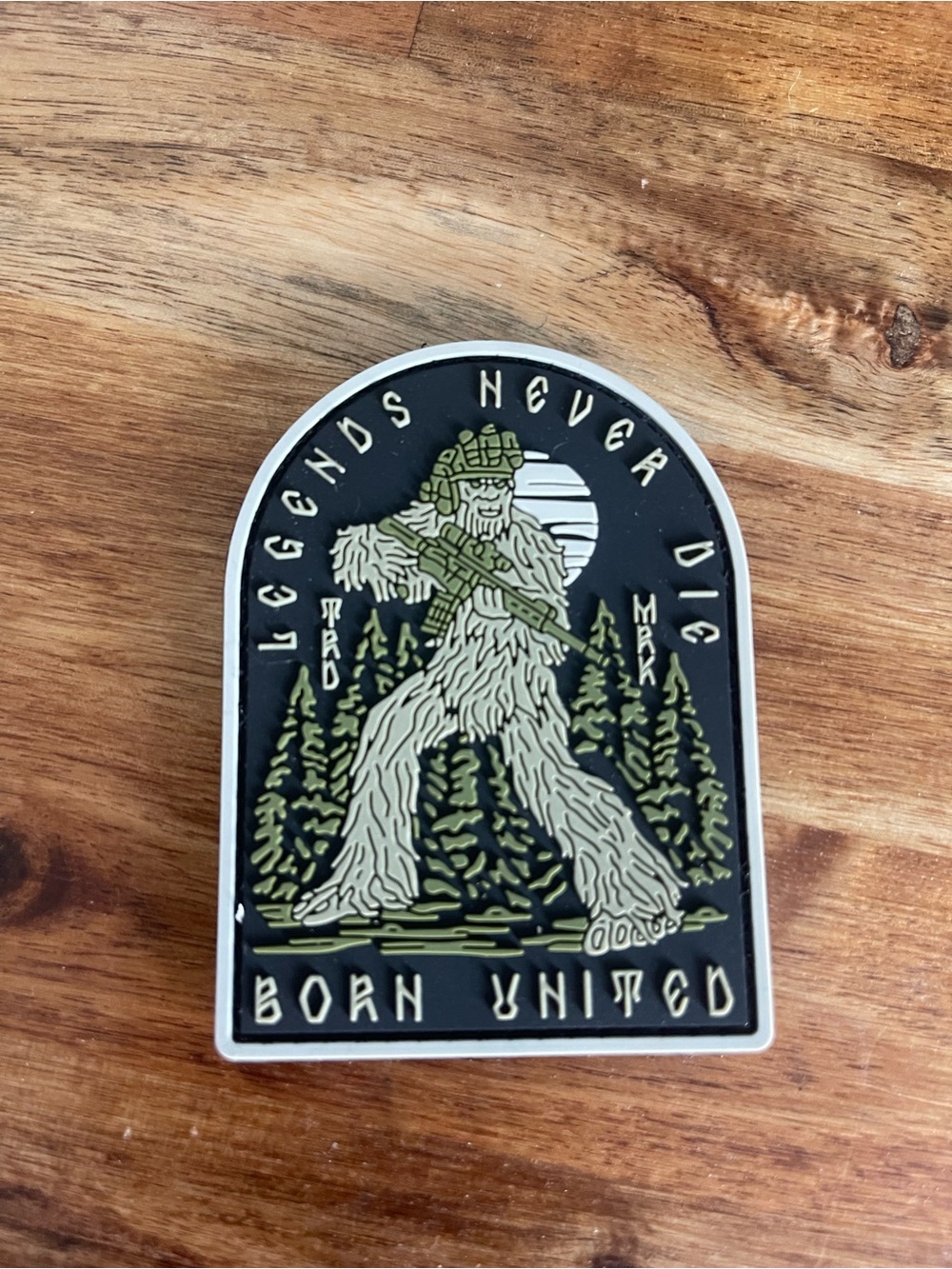 Legends Never Die Tactical Big Foot Velcro PVC Patch